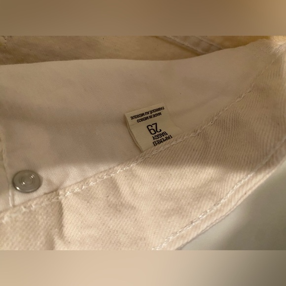 BDG Light Cream Wide Leg Jeans - Picture 7 of 9